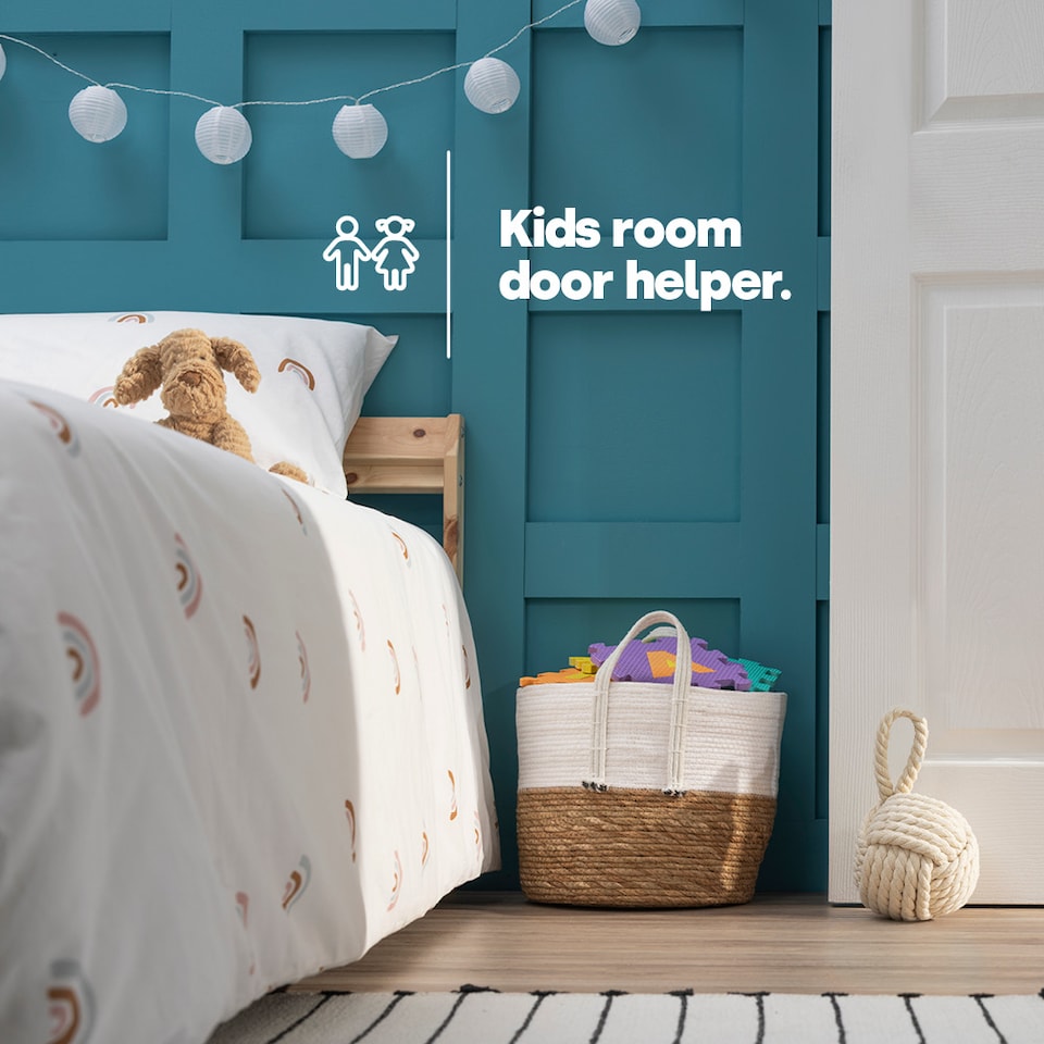 image 1 of Weighted Door Stopper Ropy Knot