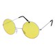 image 1 of Bristol Novelty Unisex Adults 60s Style Glasses - Yellow - One Size Yellow | One Size