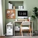 image 8 of SoBuy Wooden Monitor Stand with 2 Drawers, White/Natural, 18.5x7.0x4.3 inches, 2.8 kg - BBF02-WN