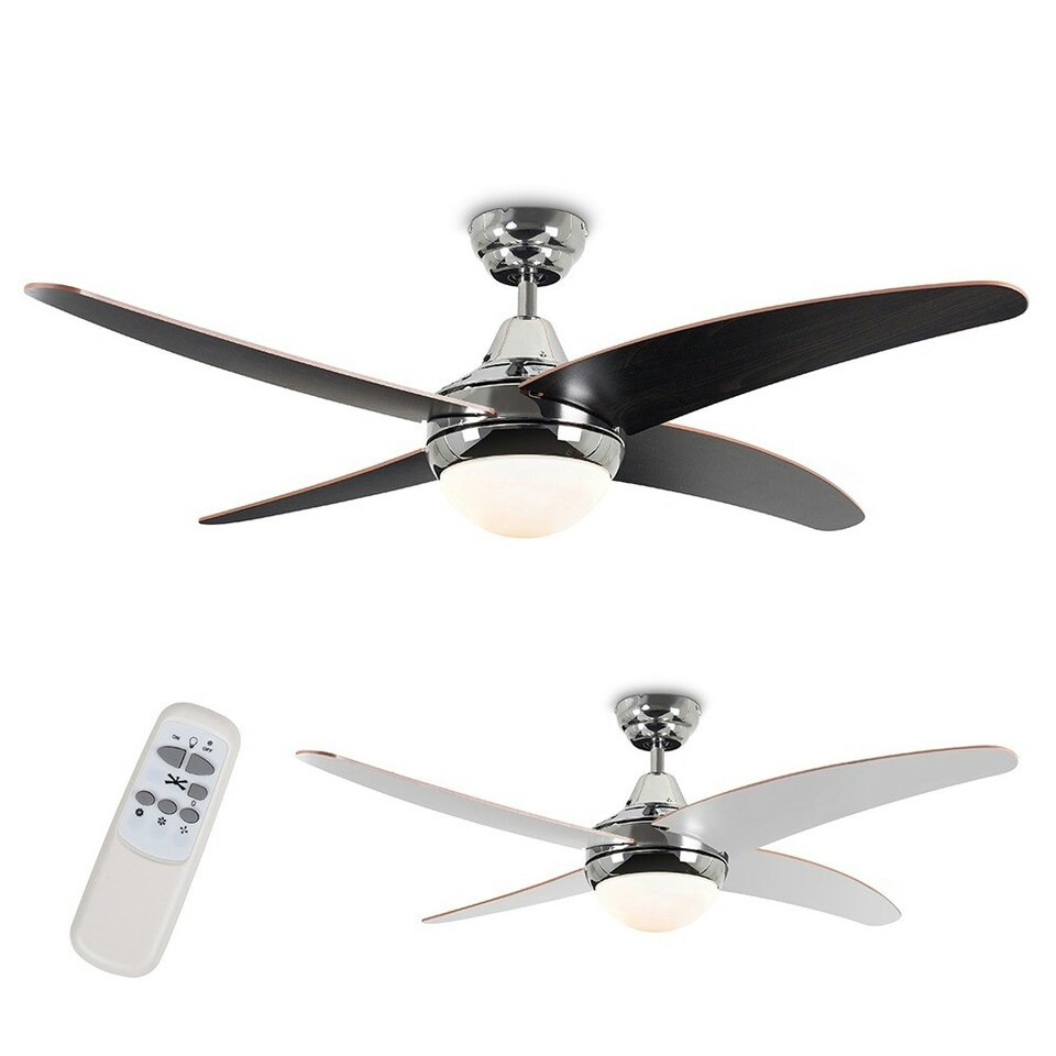image 1 of ValueLights Apache 48 Inch Ceiling Fan with Remote Control & Bulb