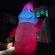 image 7 of Giant: 20ft (6m) Outdoor Inflatable Light up Christmas Gonk with Raised Arm & LEDs