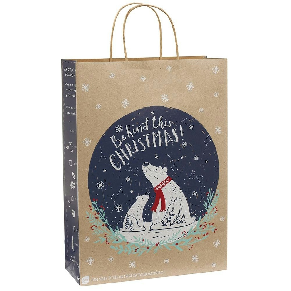 Eco Nat Artic Explorer Large Christmas Gift Bag