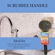 image 6 of Dishmatic Scrubbee Handle with 6 General Purpose Refills and I-Stand Fillable Washing Up Brush Set for Cleaning