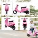 image 8 of AIYAPLAY Kids Electric Motorbike, 24V Battery Powered Ride on Motorcycle with Manual Throttle, Brakes and LED Lights for Ages 8-12 Years Old Boys and Girls | Pink