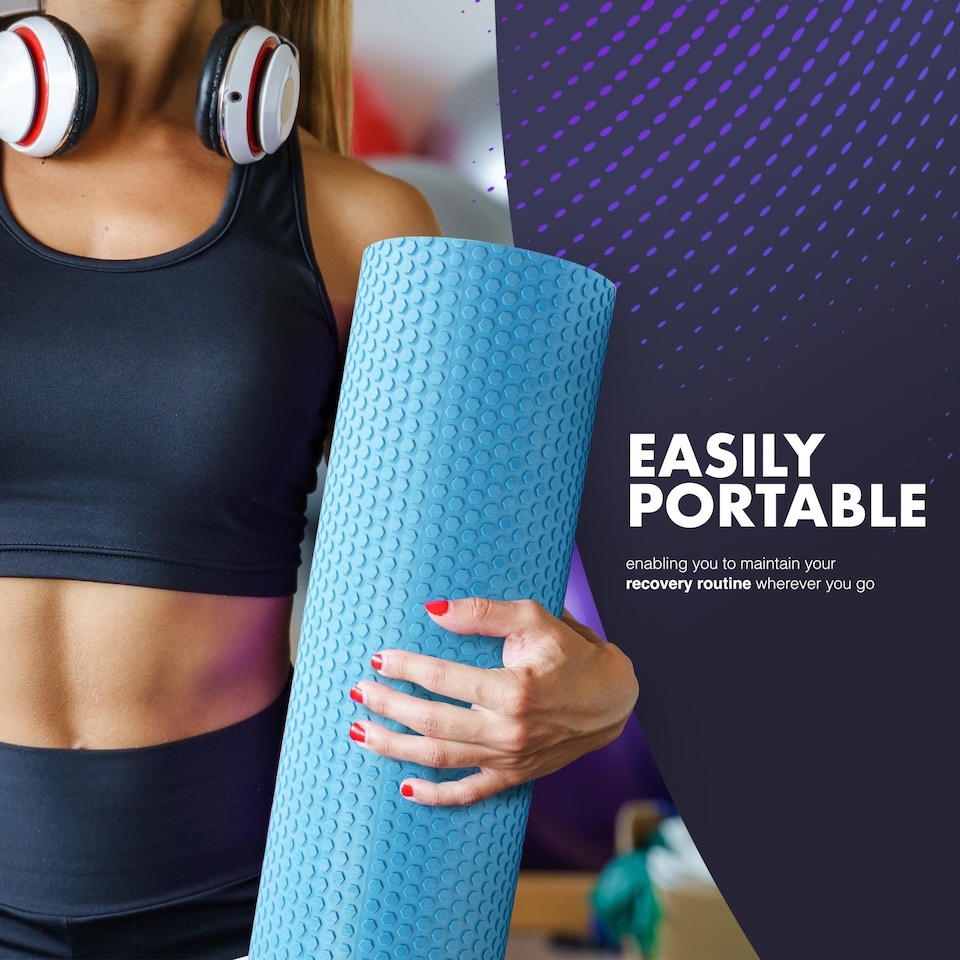 image 1 of Kayman Foam Roller 44 Centimetre for Back Legs and Post Workout Recovery