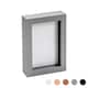 image 1 of Nicola Spring 4 x 6" Photo Frame - Grey - 3D Photo Frame Picture Frame Box Portrait Display Case (17.5 x 12.5cm)