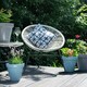 image 4 of Verano Spanish Ceramics Pastel Set of 2 Hanging Plant Pots - 21.5cm Grey Grey