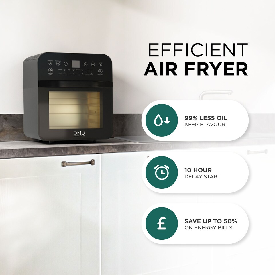 image 1 of DMD 12L Digital Air Fryer Oven with Rapid Air Circulation, 60 Minute Timer