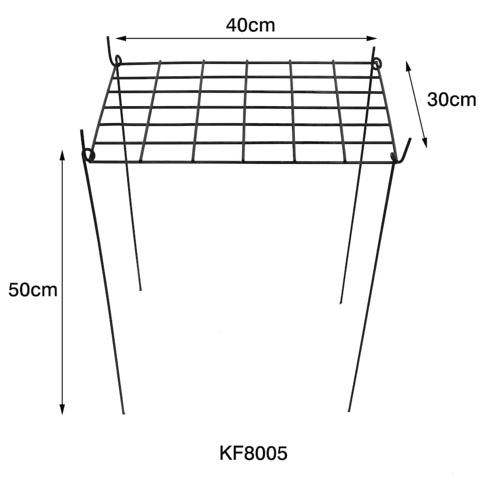 Rectangle Grow Through Grid Support H50 x W40 x D30cm x 3 - Tesco Groceries