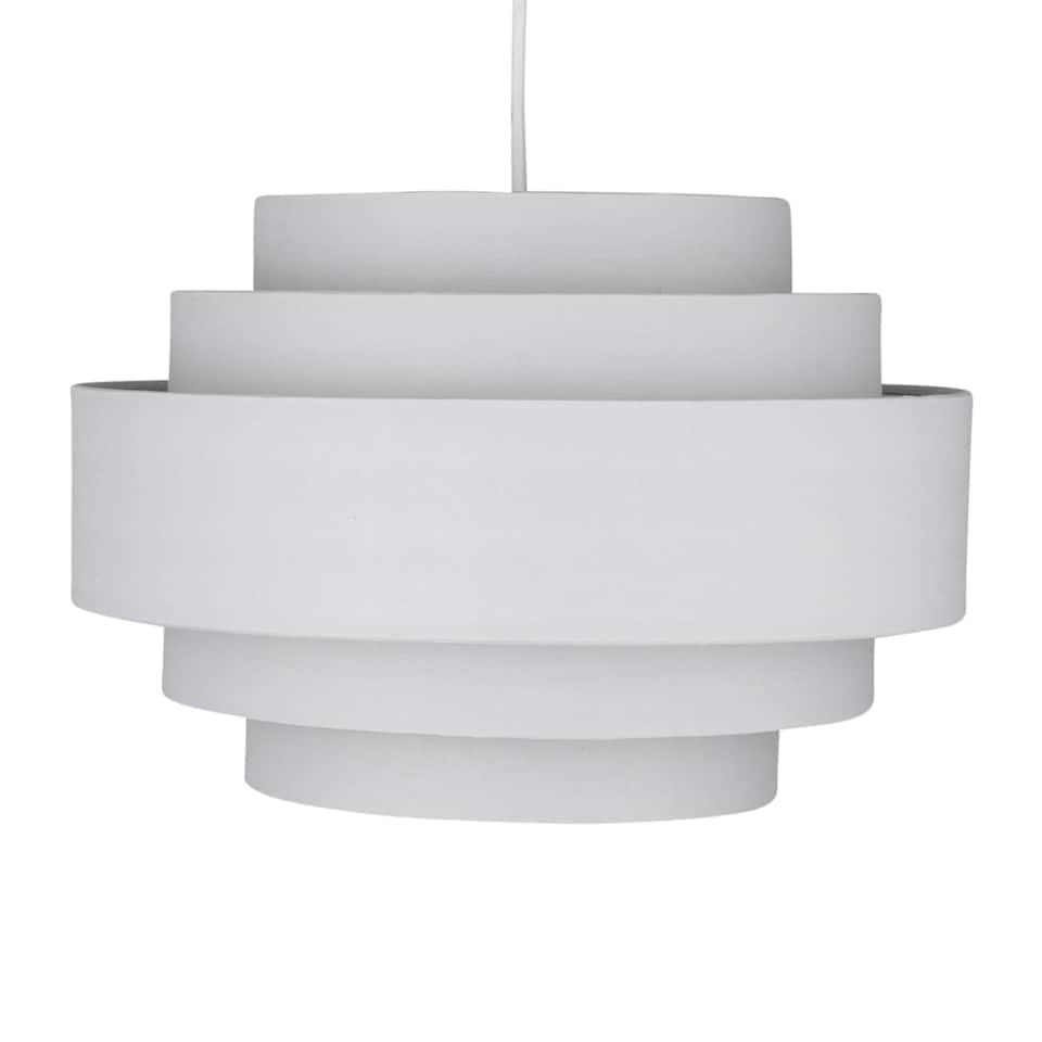 image 1 of Pair of Light Grey 5 Tier Light Shades | Grey | Large | 2