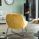 image 4 of Merced Fabric Accent Chair - Mustard