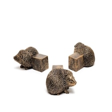 Hedgehog Plant Pot Feet - Set of 3 - L8 x W7 x H4.5 cm | Grey