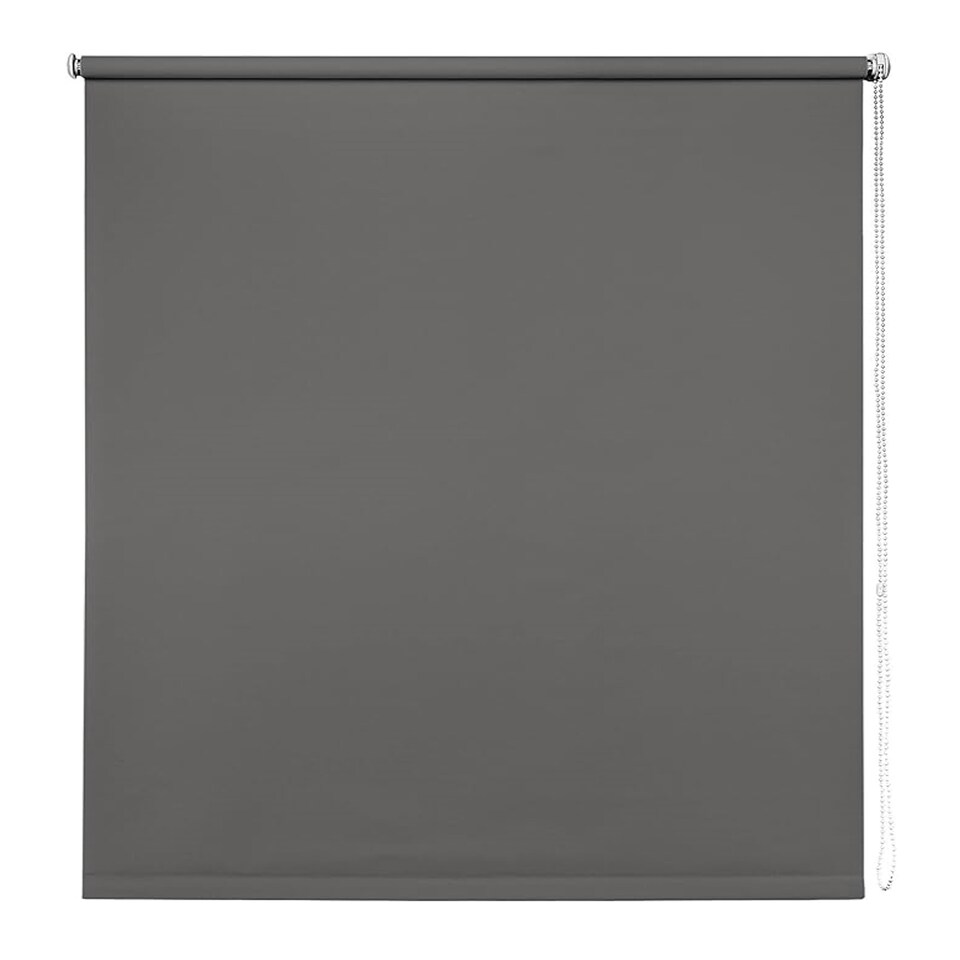 image 1 of 120cm Grey Trimmable Thermal Blackout Roller Blinds Grey | Grey