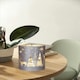 image 1 of 17cm Christmas Decorated Vase Led Silver Glass Vase / Forest