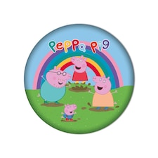 Peppa Pig Muddy Shaped Filled Cushion | Multi | Multicoloured | 40cm x 40cm | 1