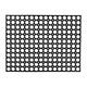 image 1 of Nicoman Rubber Ring Scraper Doormat 80x60cm | Black | 80x60cm