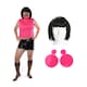 image 1 of Rock Queen Housewife Costume - 5 Pcs | Multi | 2XL