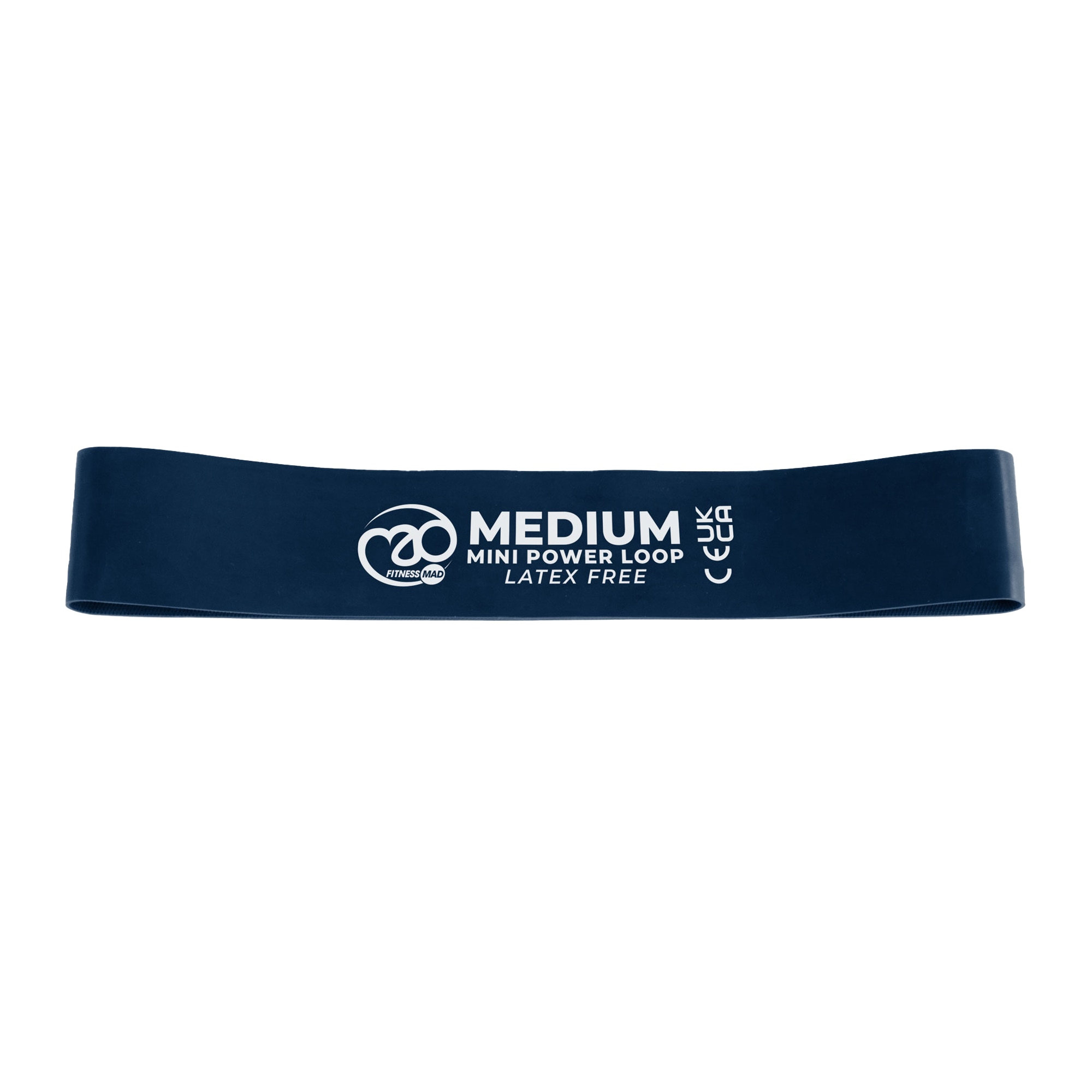 Yoga-Mad Latex Free Mini Resistance Band in Blue | Size: Medium