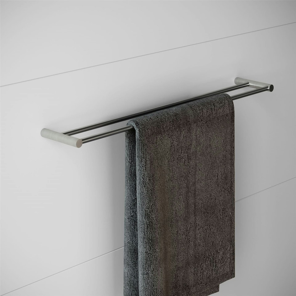 image 1 of Cosmic Wall-Mounted Towel Rail with Stainless Steel Matte Finish, 60 cm