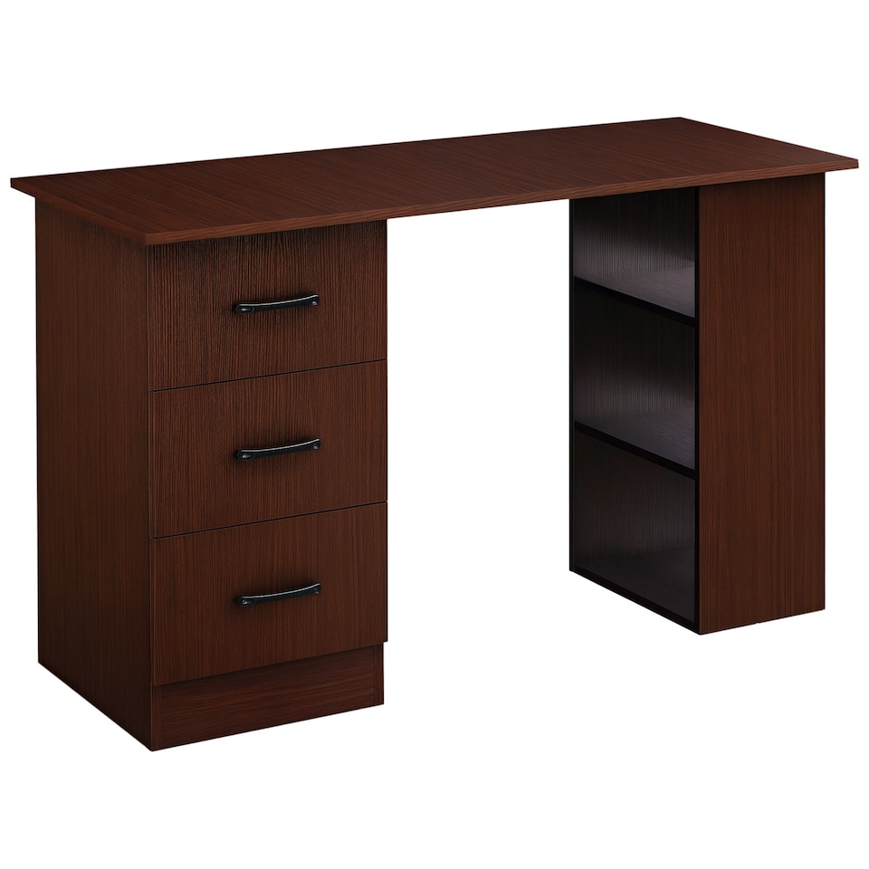 image 1 of HOMCOM Computer Desk with Storage, Writing Study Table for Home Office