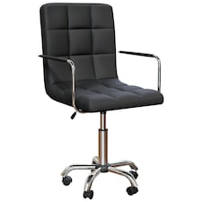 Vida Designs Calbo Office Chair Computer Desk Table Chair, Black