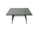 image 5 of Fimous Outdoor Corner Sofa Dining Table Set Garden Rattan Furniture Set 8 Seater with Side Table 2 Big Stools Dark Grey