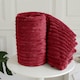 image 1 of Velosso Chunky Cord Super Soft Plush Heavy Blanket - 200cm x 240cm Red | Red