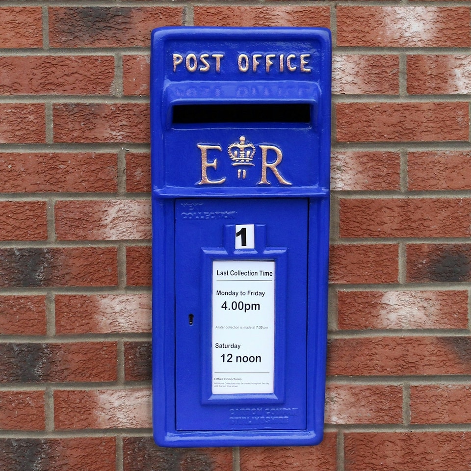 image 1 of Blue Scottish Post Box