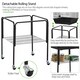 image 6 of Yaheetech 119 cm Tall Play Top Bird Cage with Removable Metal Stand Black