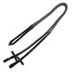 image 2 of Whitaker Leather Reins with Dimpled Grip - Black - Pony
