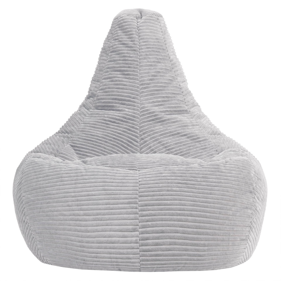 image 1 of icon Dalton Corduroy XL Recliner Bean Bag, Light Grey