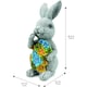 image 2 of Pack of 1 Solar Bunny Garden Ornament Grey | One Size