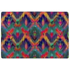 Abstract Ethnic Ikat Pattern Rug | Multi