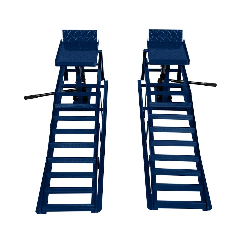 image 1 of Hydraulic Car Ramps - 3 Tonne Blue