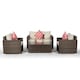 image 10 of Giardino Sydney 4 Seater Rattan Conversation Sofa Set with Coffee Table | Brown | Brown