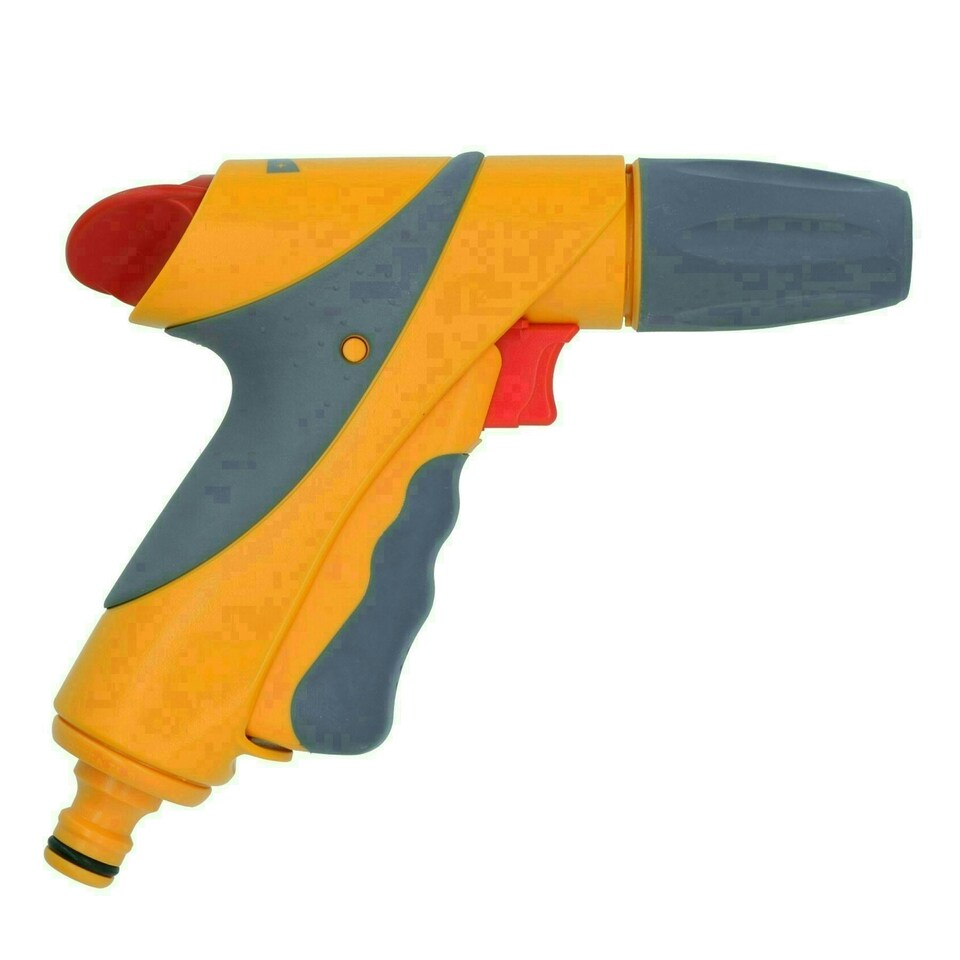 image 1 of Hozelock Jet Spray Plus Nozzle Garden Hose Pipe Water Gun 3 Function Cleaning