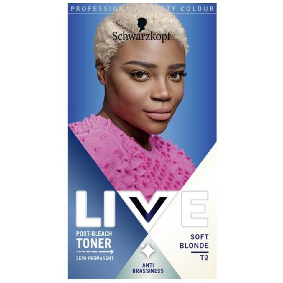 image 1 of Schwarzkopf Live Semi-Permanent Post Bleach Toner Soft Blonde T2
