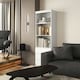 image 6 of HOMCOM 180cm Tall Bookshelf Free Standing Storage Shelf Unit with Storage White
