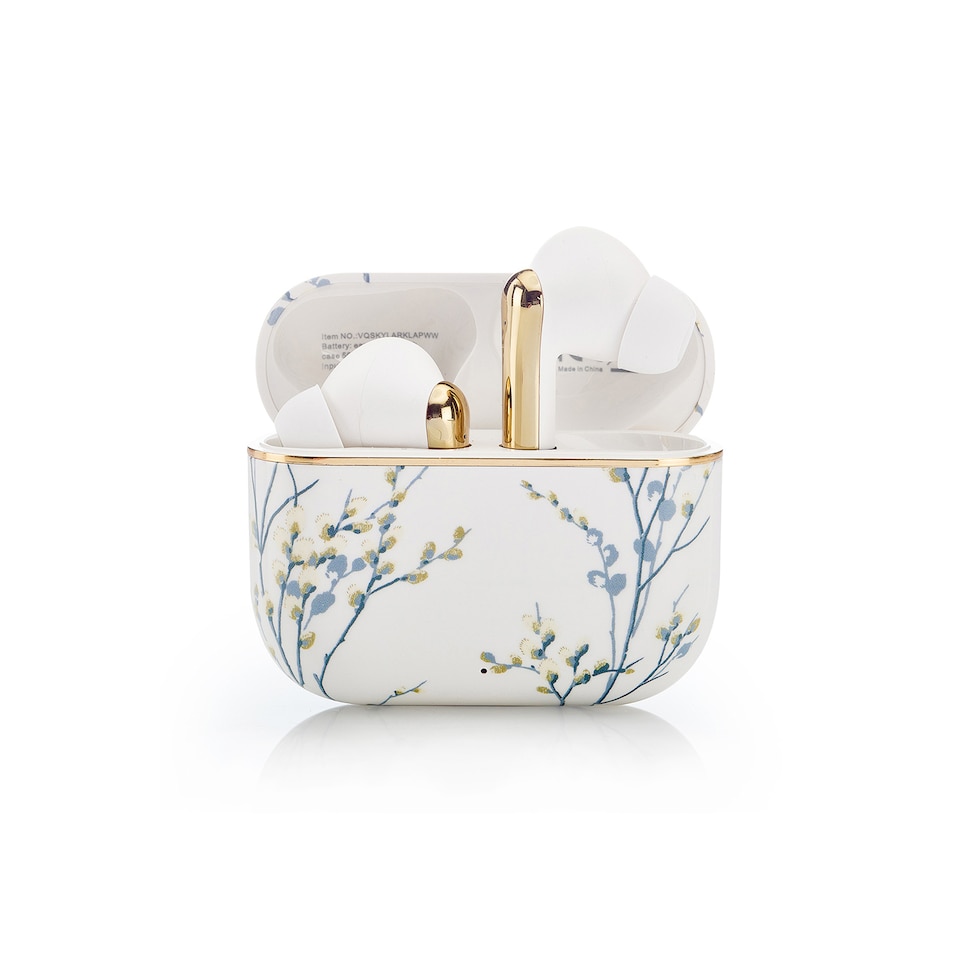 image 1 of Laura Ashley  Willow White 'Skylark' True Wireless Earbuds with HD Microphone and Charging Case