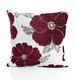 image 1 of Poppy Chenille 45cm x 45cm Aubergine Cushion Set of 4 | Purple | Cream & Grey | 45cm x 45cm x 10cm | 4