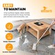 image 4 of Vinyl Floor Tiles Self Adhesive – 30 Pack Covers 30 sqf (2.79sqm) – 12x12in (30.5x30.5cm) Waterproof Peel & Stick Vinyl Flooring for Kitchen, Bathroom & Home | Grey