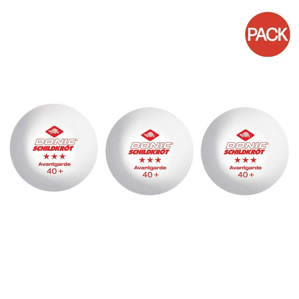DonicSchildkroet 3Star Avantgarde Table Tennis Balls (Pack of 3