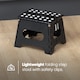 image 5 of 11 inches Folding Step Stool Black