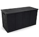 image 5 of XXL 750L Garden Storage Box, Black - 155x66x80 cm, Double Lid, Weatherproof