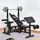 image 2 of HOMCOM Multi-Exercise Full-Body Weight Bench with Bench Press & Leg Extension