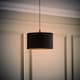 image 3 of ValueLights Reni Black Fabric Small Drum Shade | Black