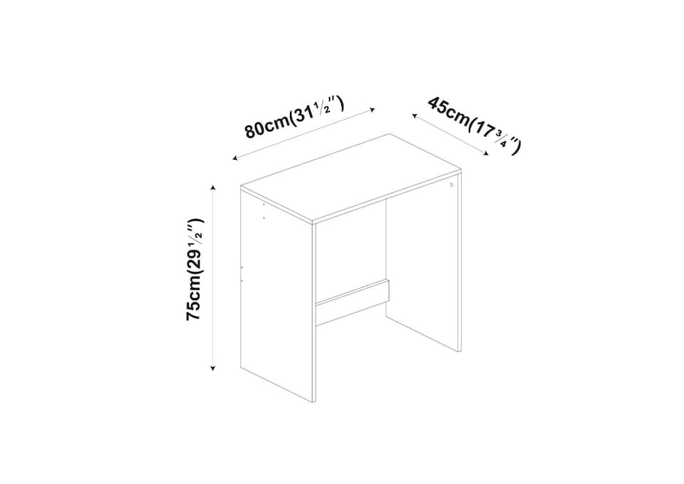 image 1 of Small Compact Modern Computer PC Laptop Desk Study Table Home Office Workstation | Multi | Oak | 1