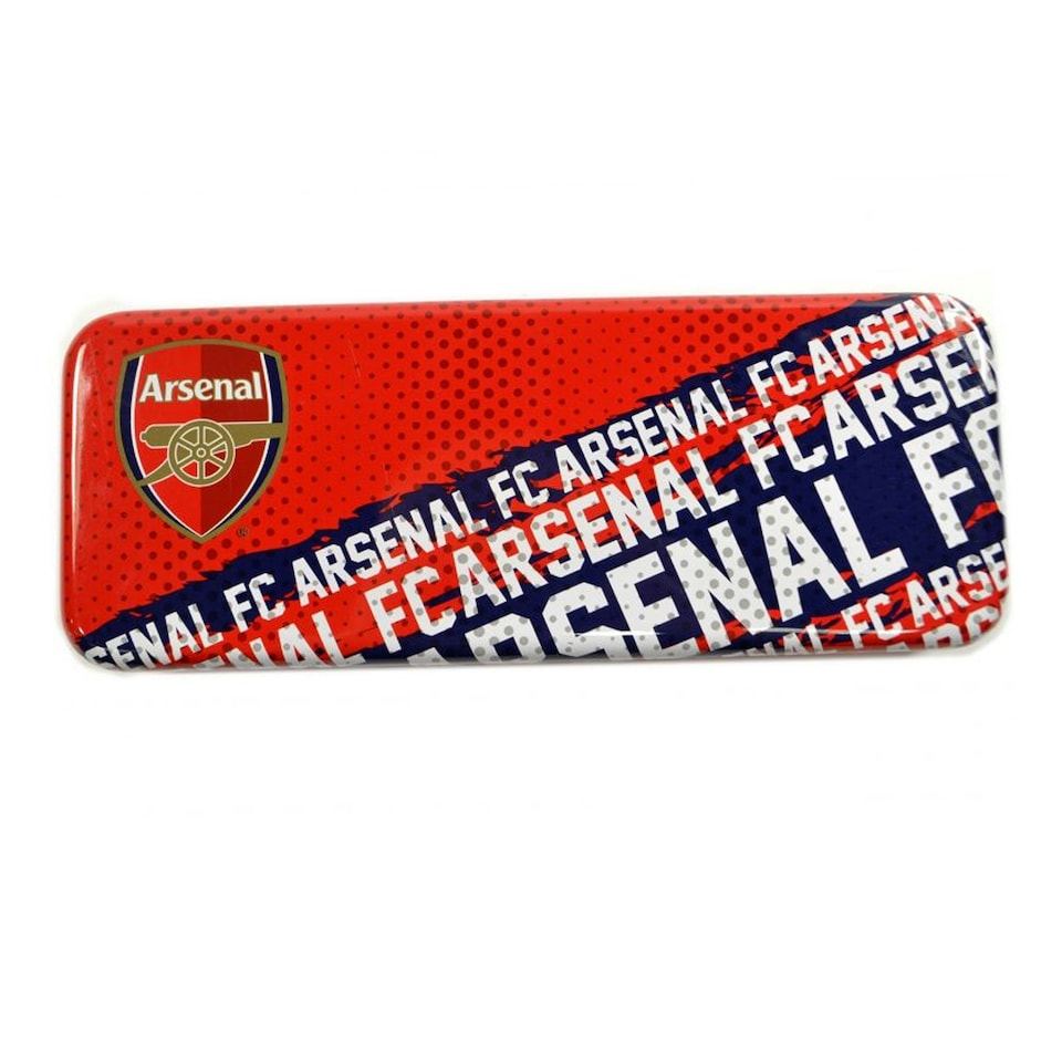 image 1 of Arsenal FC Crest Tin Stationery Set - Red/White/Blue - One Size