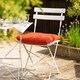 image 6 of Harbour Housewares Square Garden Chair Seat Cushions - Paprika - Pack of 6 | Red | Paprika
