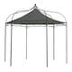 image 1 of Harlington Deluxe Steel Frame Gazebo With Roof Canopy In Charcoal